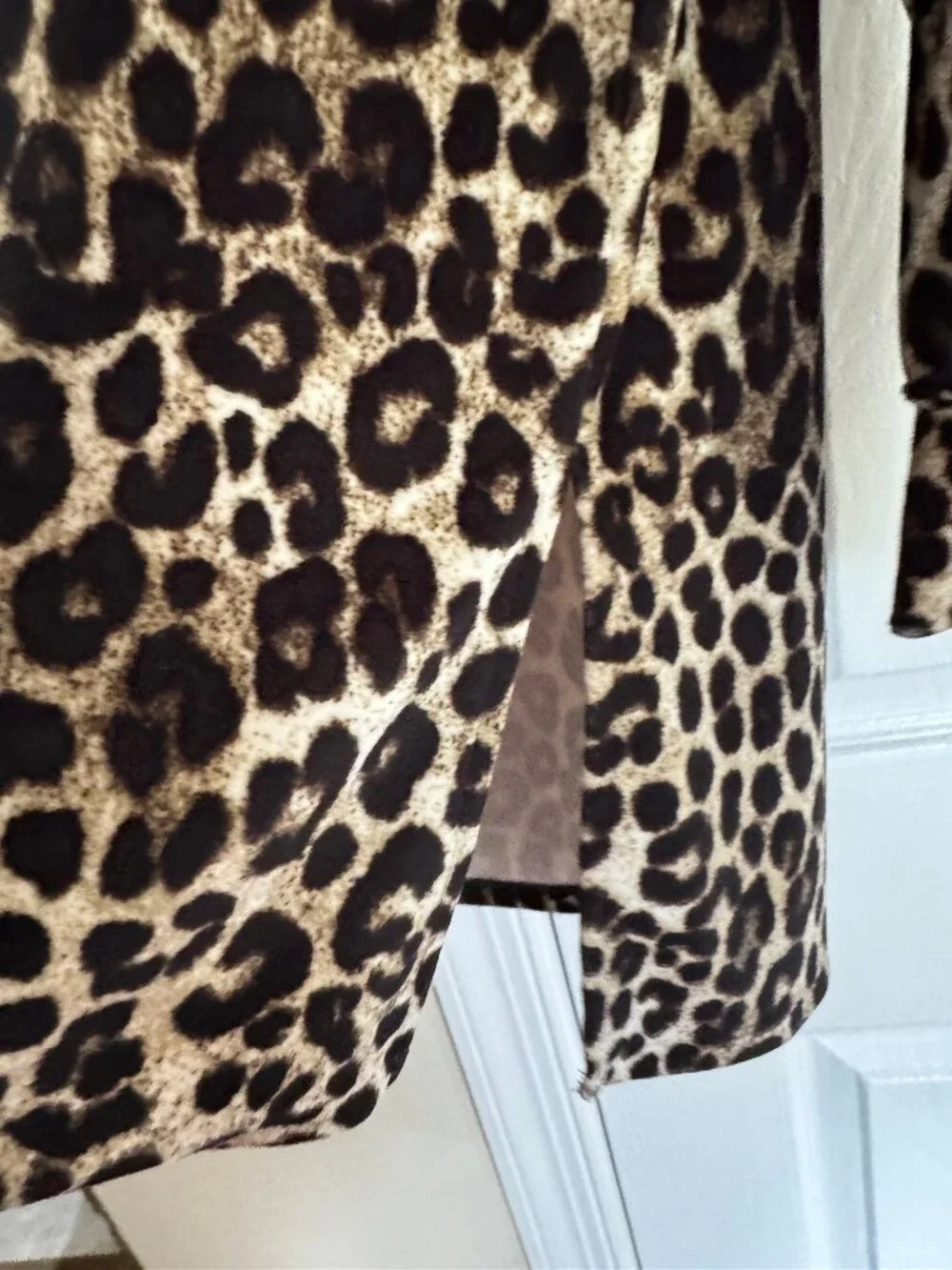 Michael Kors XL Super Soft Cheetah Print Long Sleeve Off the Shoulder Blouse EUC